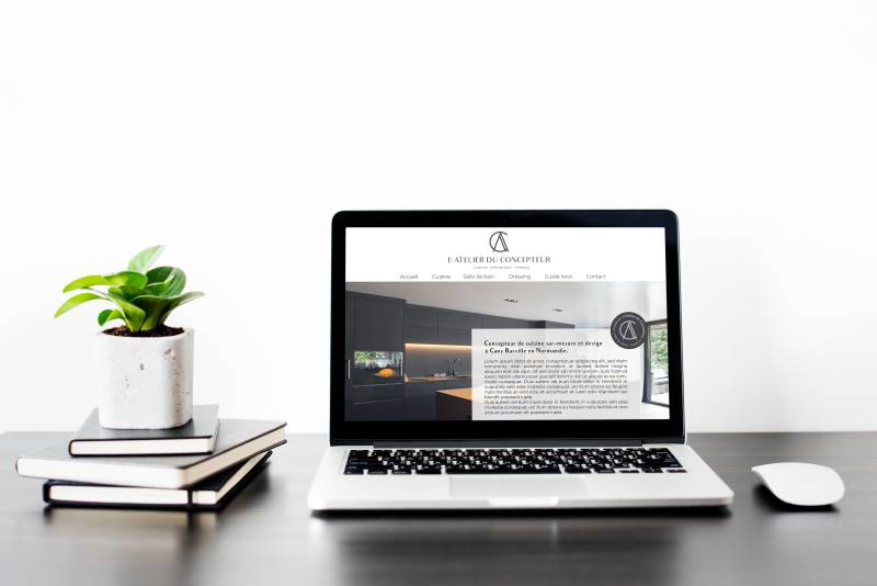 Conception de design pour site internet à Fécamp